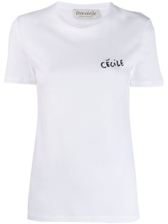 Être Cécile футболка с контрастным логотипом