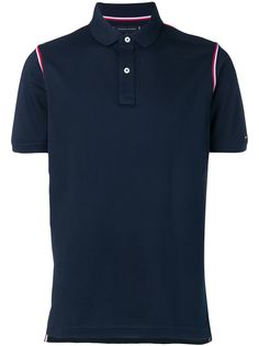 Tommy Hilfiger рубашка-поло с полосатой отделкой