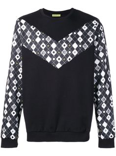 Versace Jeans Couture толстовка со вставкой в клетку