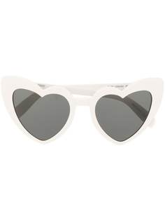 Saint Laurent Eyewear солнцезащитные очки в оправе в форме сердца