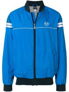 Sergio Tacchini куртка-бомбер с контрастной полосатой отделкой