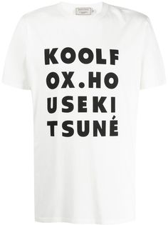 Maison Kitsuné футболка с принтом