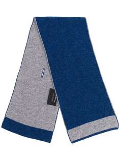 Delloglio кашемировый шарф с контрастной отделкой