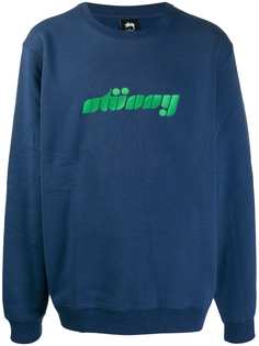 Stussy толстовка с вышитым логотипом