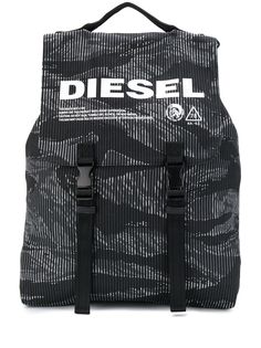 Diesel камуфляжный джинсовый рюкзак с пряжками