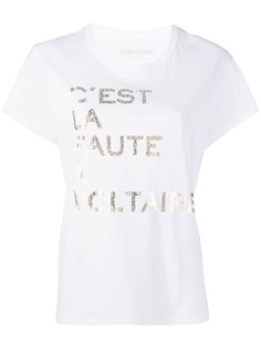 Zadig&Voltaire футболка с принтом