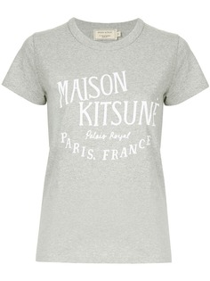 Maison Kitsuné футболка с принтом логотипа