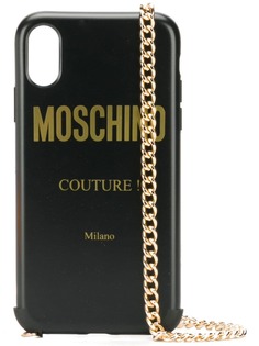 Moschino чехол для iPhone XR с логотипом