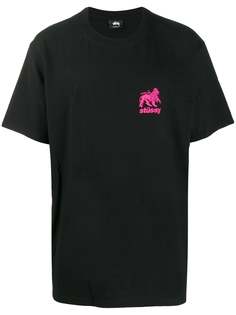 Stussy футболка с контрастным логотипом