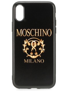Moschino чехол для iPhone XS/X с логотипом Roman