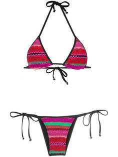 Amir Slama panelled triangle bikini set