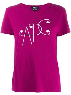 A.P.C. футболка с логотипом