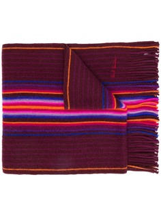 Paul Smith полосатый шарф тонкой вязки