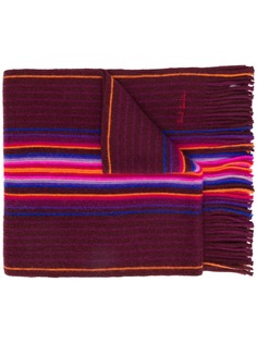 Paul Smith полосатый шарф тонкой вязки