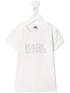 Karl Lagerfeld Kids футболка с блестками