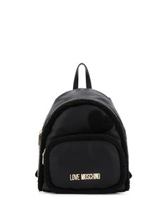 Love Moschino рюкзак со вставкой из овчины