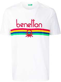 Benetton футболка с вышитым логотипом