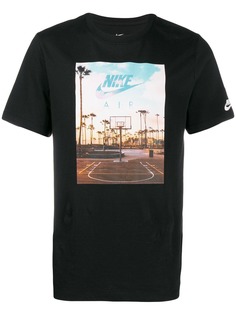 Nike футболка с принтом Swoosh