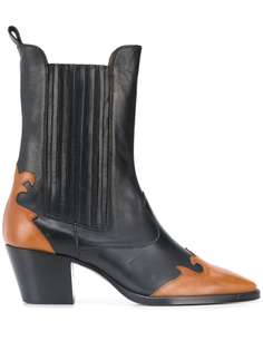 Paris Texas contrast ankle boots