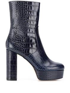 Paris Texas platform heel embossed boots