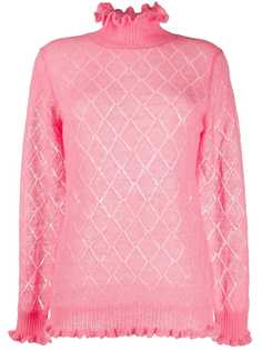 Undercover diamond-knit turtle neck jumper