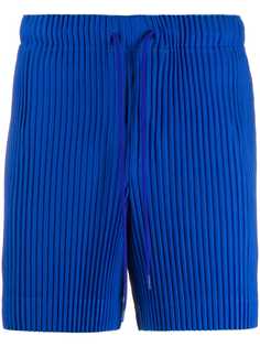 Homme Plissé Issey Miyake плиссированные шорты с кулиской