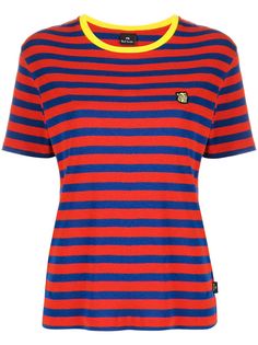 PS Paul Smith logo patch striped T-shirt