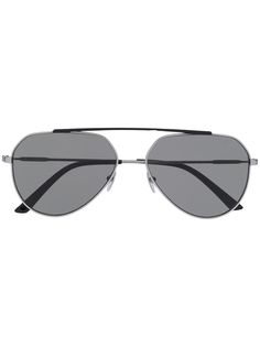 Calvin Klein солнцезащитные очки-авиаторы в матовой квадратной оправе