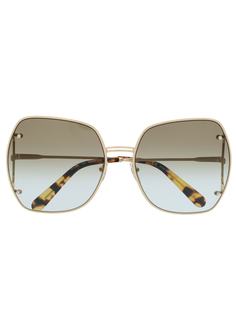 Salvatore Ferragamo Eyewear солнцезащитные очки в квадратной оправе с эффектом градиента