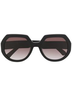 Longchamp солнцезащитные очки с затемненными линзами в квадратной оправе