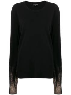 Ann Demeulemeester contrast long-sleeve sweater