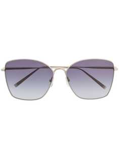 Longchamp массивные солнцезащитные очки с затемненными линзами