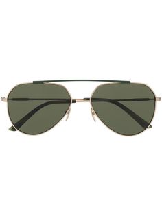Calvin Klein солнцезащитные очки-авиаторы в матовой квадратной оправе