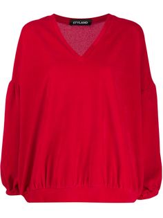 Styland флисовый джемпер с V-образным вырезом