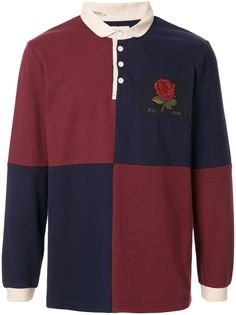 Kent & Curwen paneled colour block polo shirt