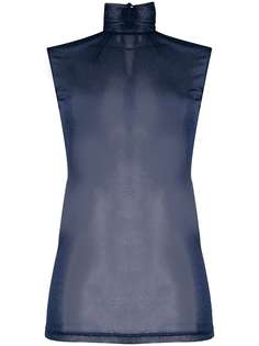 Styland полупрозрачный блестящий топ