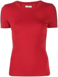 Fendi футболка с логотипом FF