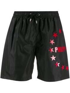 Philipp Plein плавки-шорты с принтом