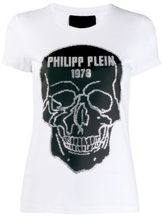 Philipp Plein футболка с короткими рукавами и декором Skull