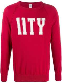 Eleventy Logo Short Sleeve Sweater