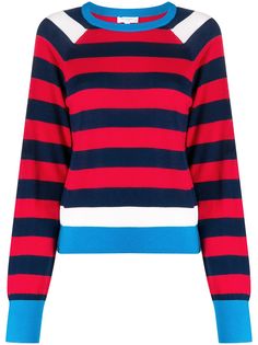 Equipment slim fit striped jumper