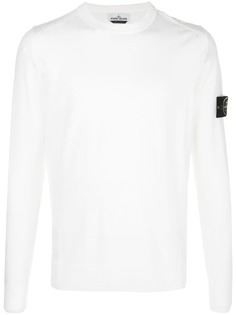 Stone Island logo patch jumper