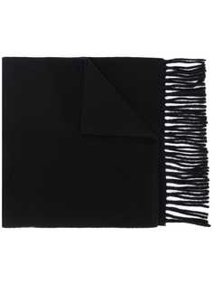 Vivienne Westwood embroidered logo fringed scarf