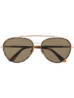 Tom Ford Eyewear aviator shaped sunglasses