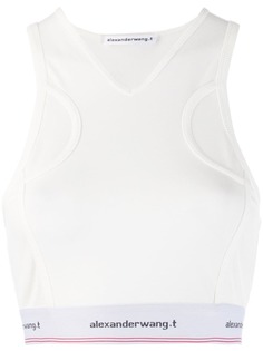 T By Alexander Wang топ-бюстгальтер с логотипом