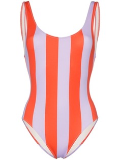 Solid & Striped полосатый купальник с U-образным вырезом