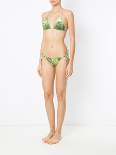 Isolda foliage print bikini set