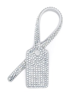 Off-White crystal embellished travel tag