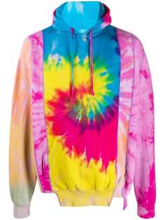 Needles tie dye-print hooded sweatshirt