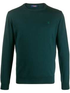 Trussardi Jeans embroidered logo relaxed-fit jumper